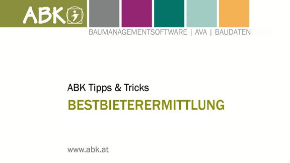 Vorschaubild zum Tipps & Tricks-Video zum Thema "Bestbieterermittlung"