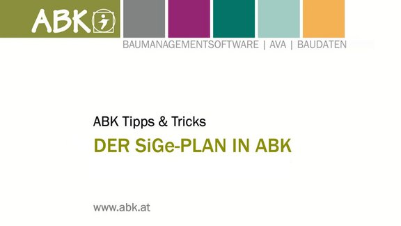 Vorschaubild zum Tipps & Tricks-Video zum Thema "SiGe-Plan"