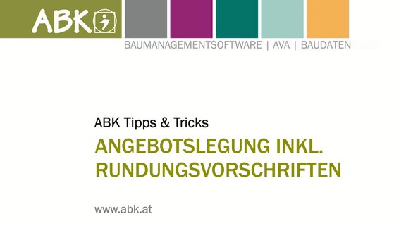 Vorschaubild zum Tipps & Tricks-Video zum Thema "Angebotslegung"